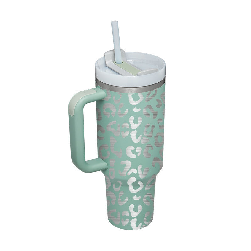 40 Oz Stainless Steel Tumbler With Lid For Car Gym Office Travel
