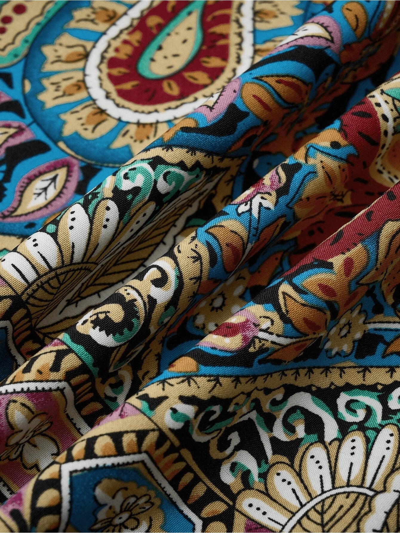 Women Printed High Waisted Maxi Dress