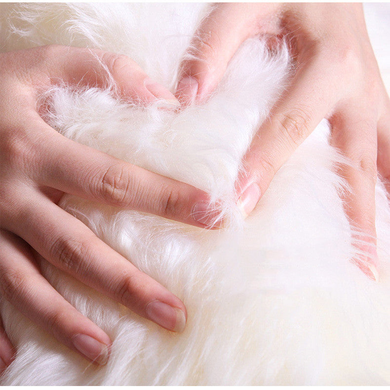 Wool Carpet Sofa Cushion Long Hair