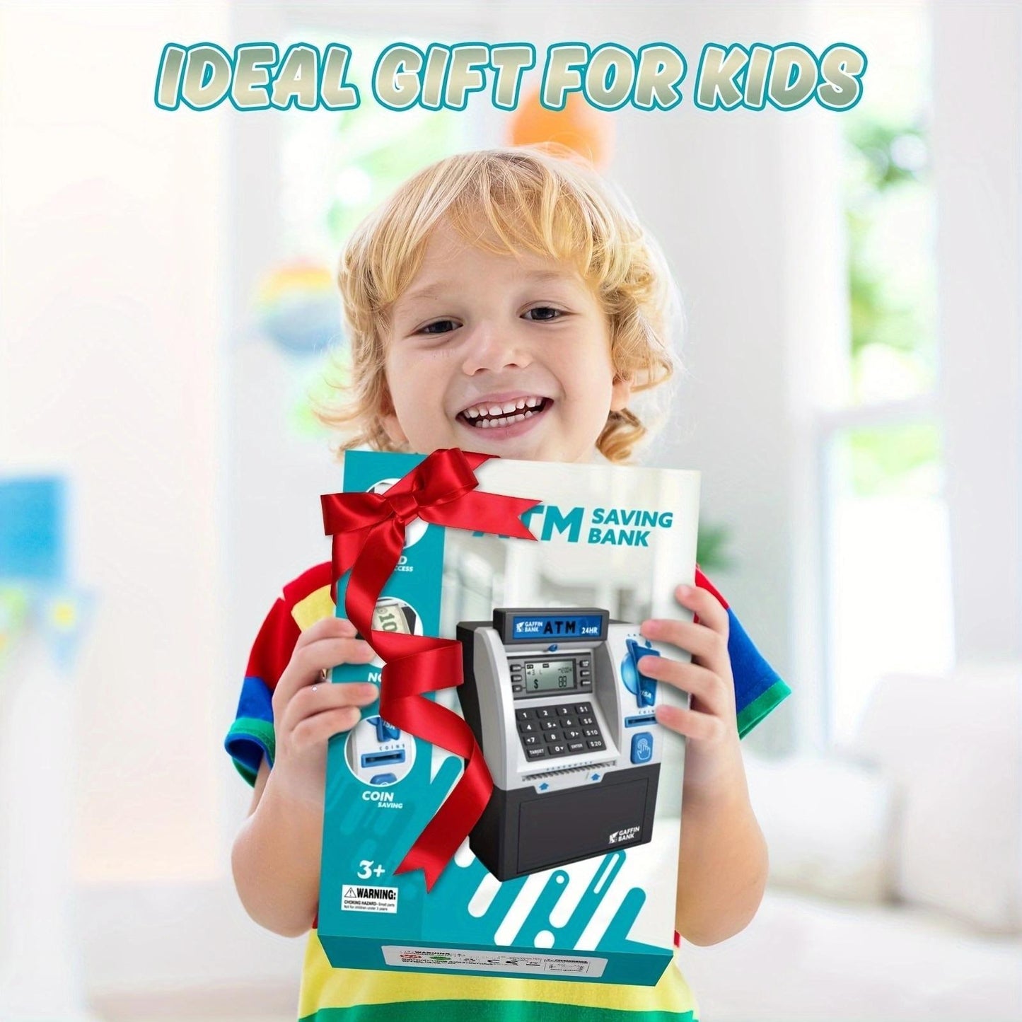 Interactive Children's ATM Piggy Bank - An Interactive Game With Real ATM Functions