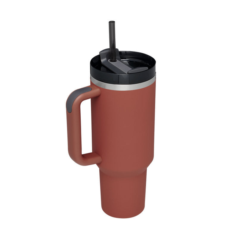 40 Oz Stainless Steel Tumbler With Lid For Car Gym Office Travel