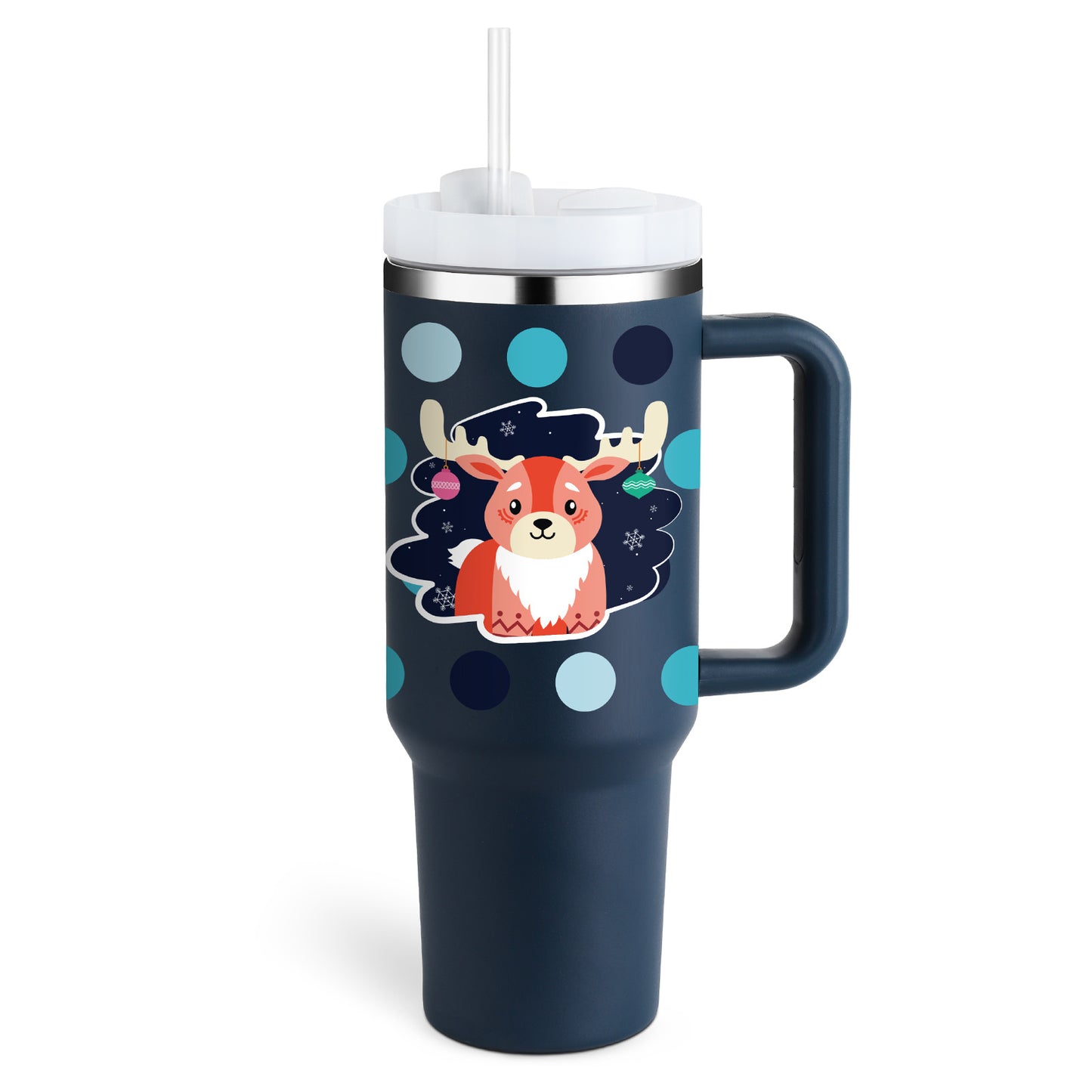 40 Oz Stainless Steel Tumbler With Lid For Car Gym Office Travel