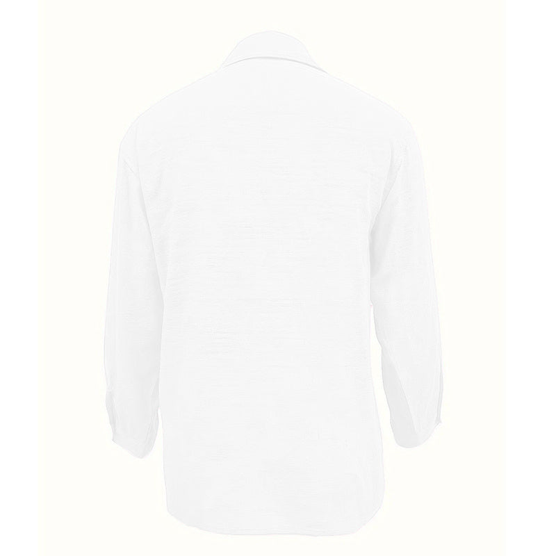 Women's Simple Button Front, Long Sleeve Shirt Tops