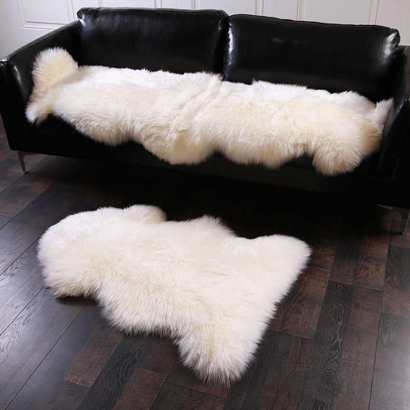 Wool Carpet Sofa Cushion Long Hair
