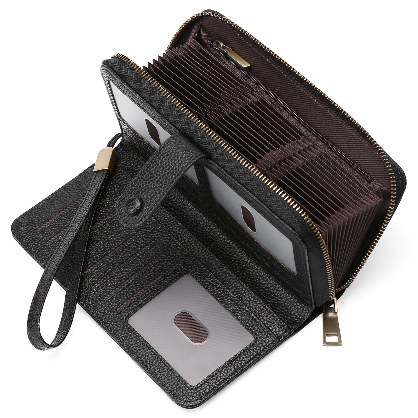 Expanding Card Holder Women's Long Wallet Passport Bag