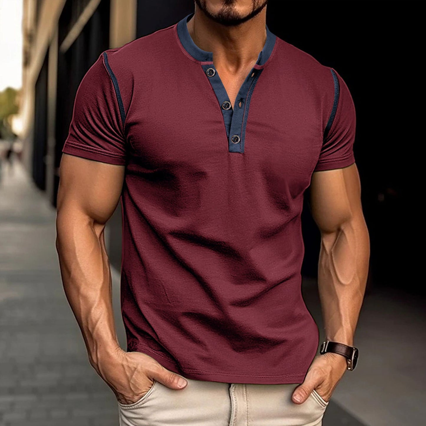 Short-sleeved Men's Polo T-shirt