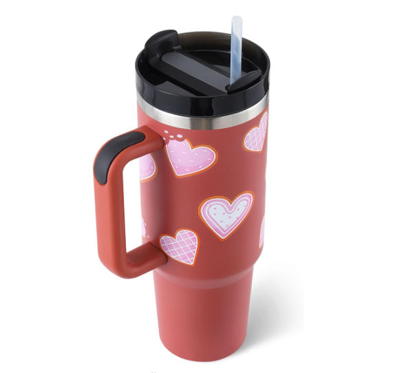 40 Oz Stainless Steel Tumbler With Lid For Car Gym Office Travel