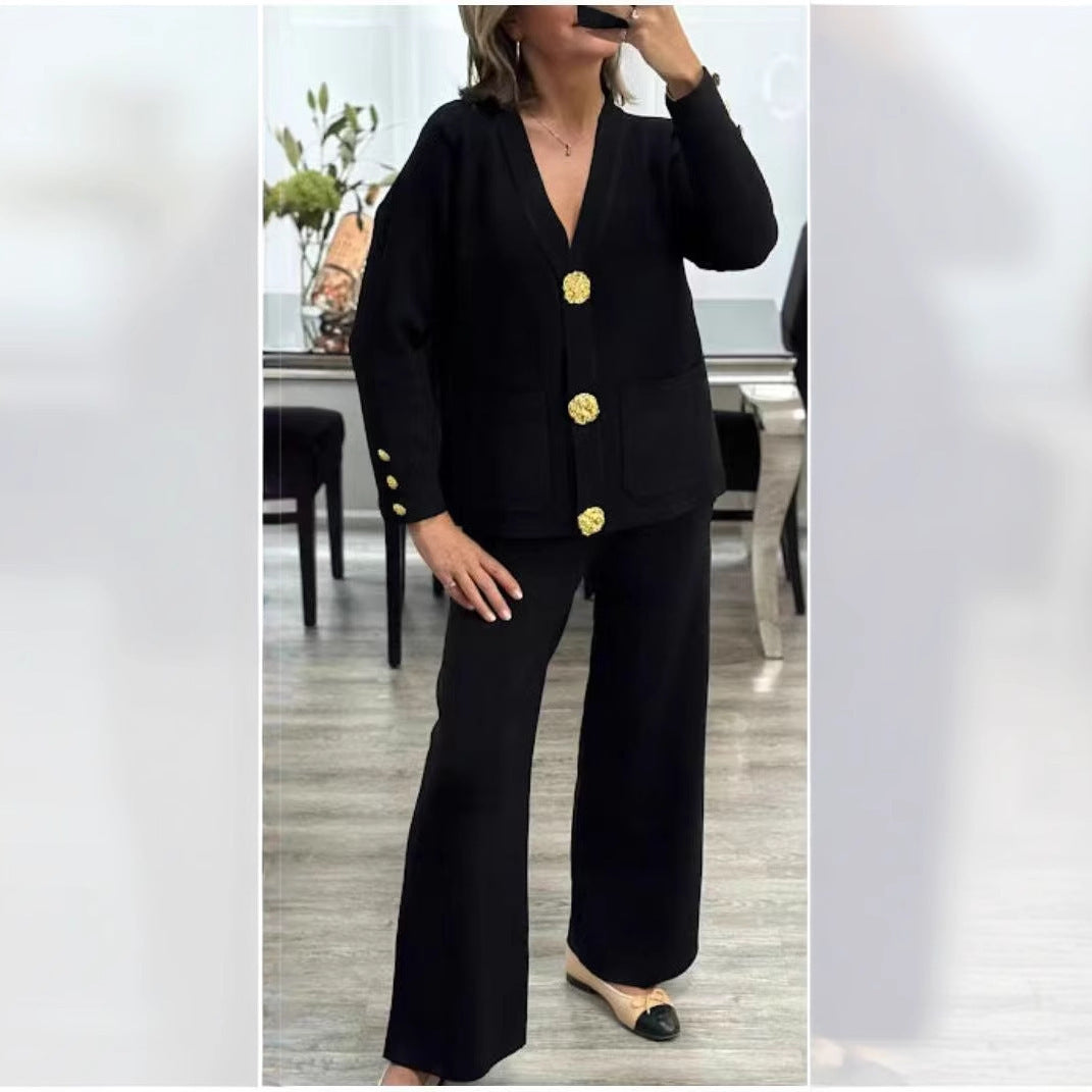 Fashion Two-piece Suit Female Spring And Autumn All-match