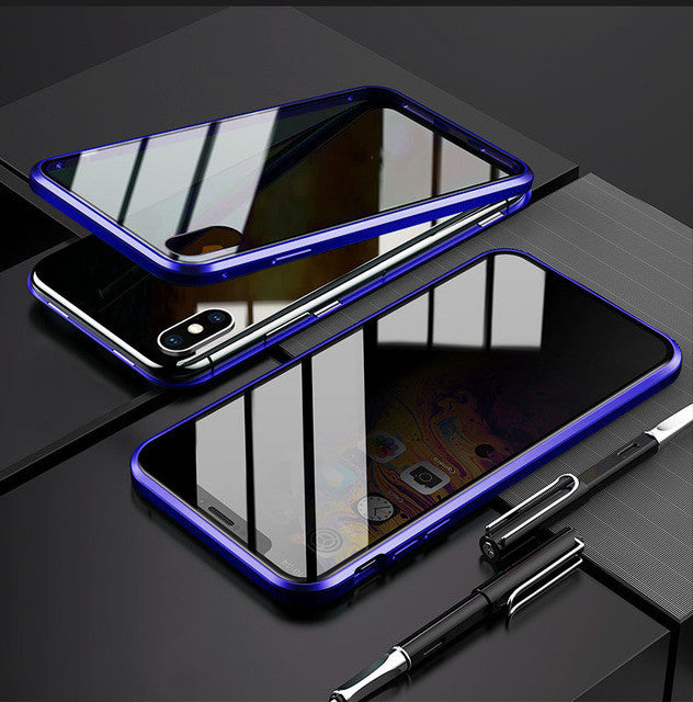 Anti-peep Magnetic Protective Shell Privacy Glass Case