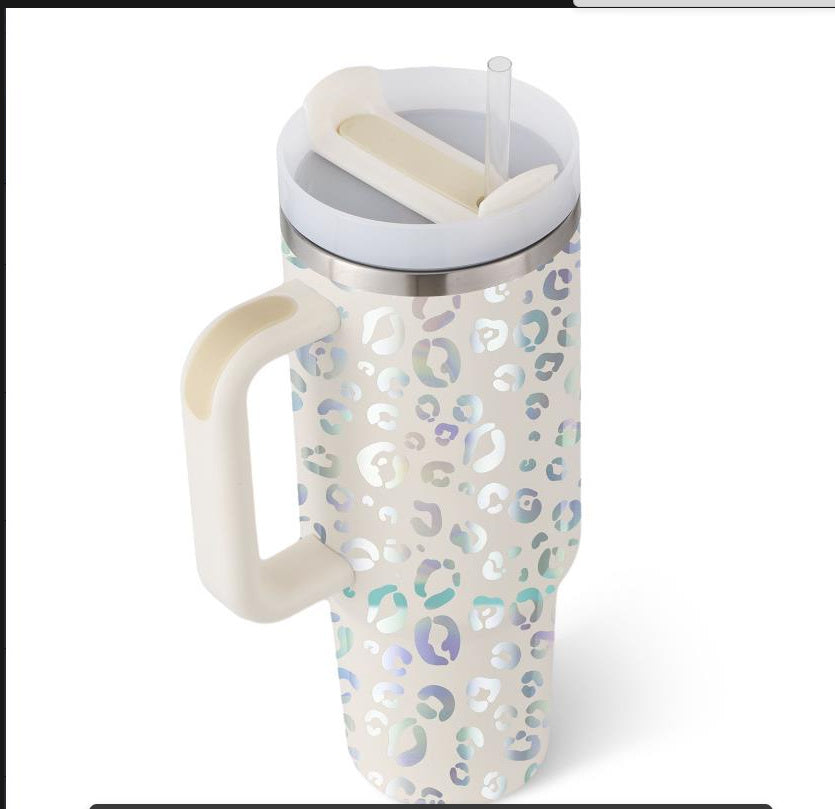 40 Oz Stainless Steel Tumbler With Lid For Car Gym Office Travel