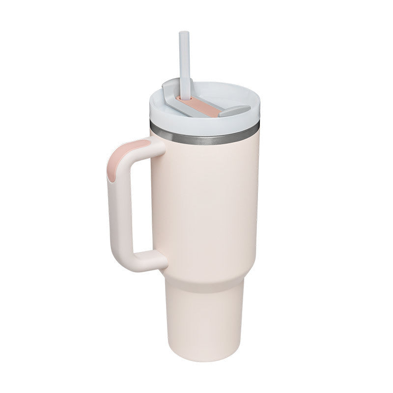 40 Oz Stainless Steel Tumbler With Lid For Car Gym Office Travel