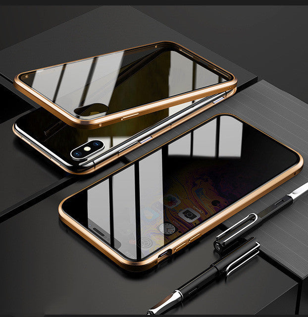 Anti-peep Magnetic Protective Shell Privacy Glass Case