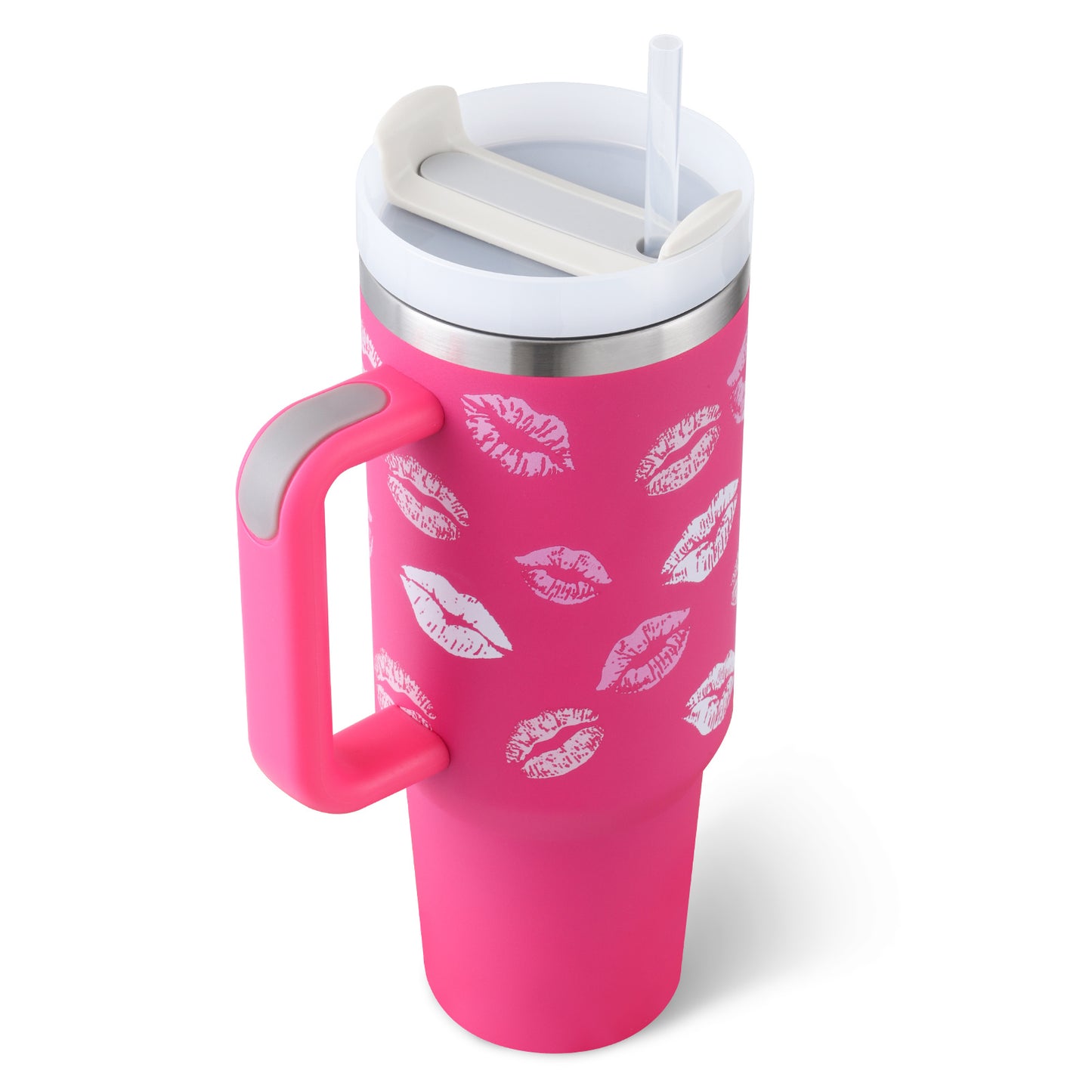 40 Oz Stainless Steel Tumbler With Lid For Car Gym Office Travel