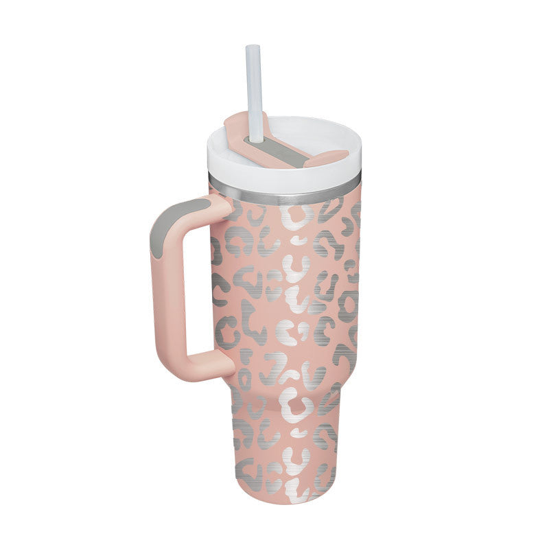 40 Oz Stainless Steel Tumbler With Lid For Car Gym Office Travel