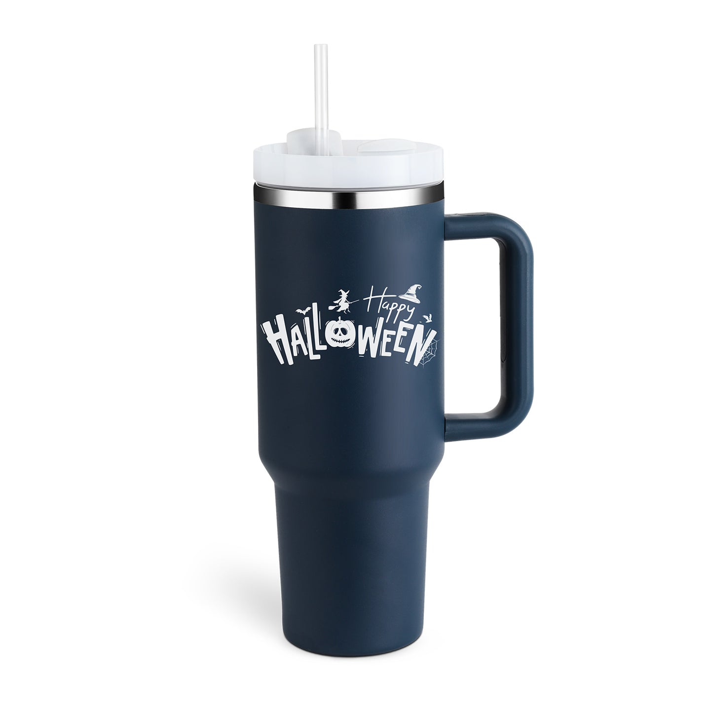 40 Oz Stainless Steel Tumbler With Lid For Car Gym Office Travel