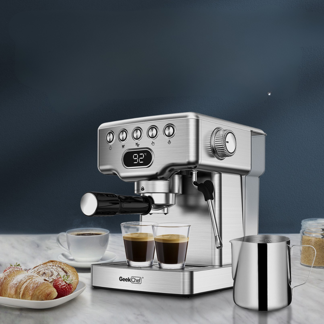 Bar Espresso Machine With Milk Frother For Latte, Cappuccino, Macchiato