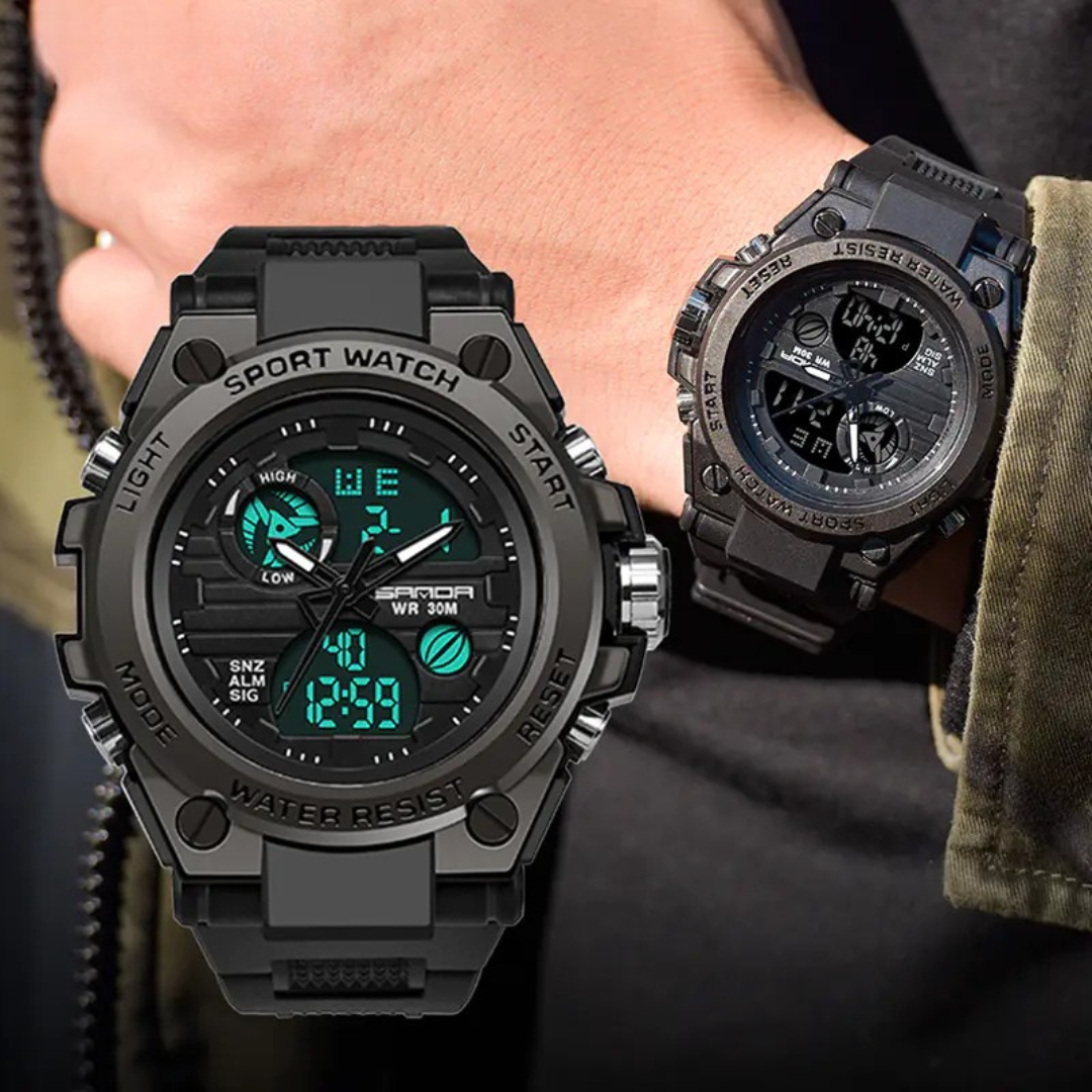 Luminous Chronograph Digital Watch for Leisure Use
