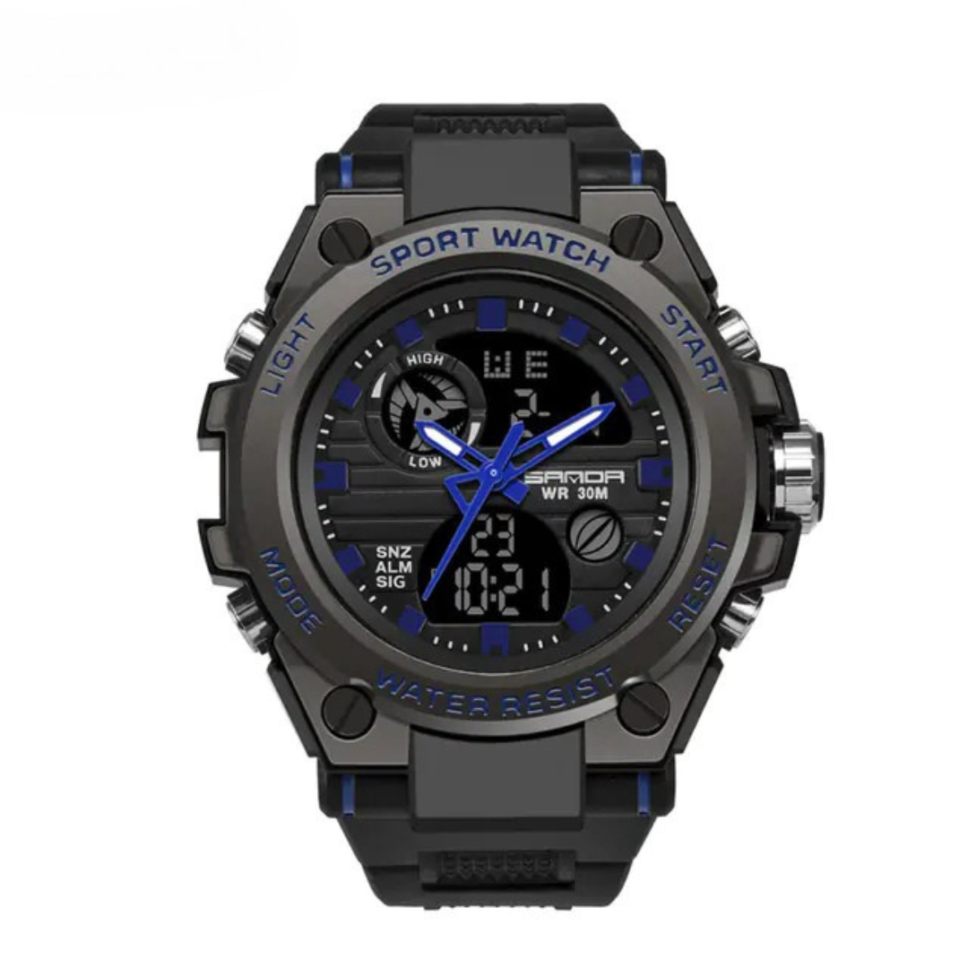 Luminous Chronograph Digital Watch for Leisure Use