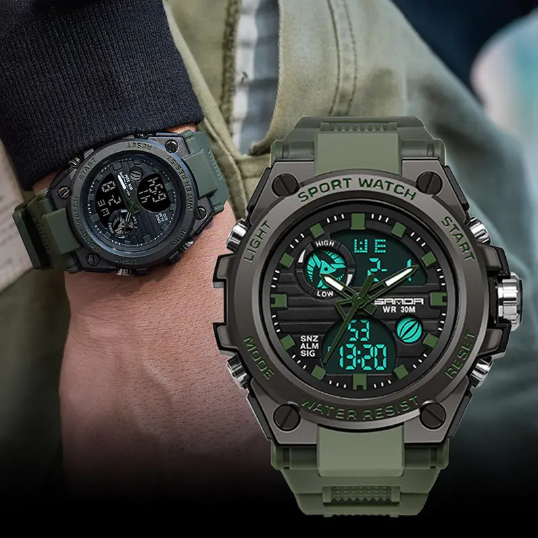 Luminous Chronograph Digital Watch for Leisure Use