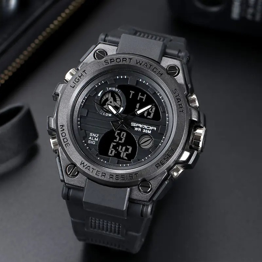 Luminous Chronograph Digital Watch for Leisure Use