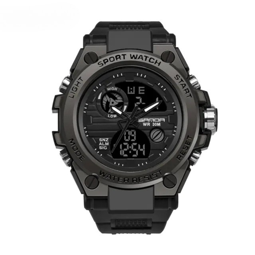 Luminous Chronograph Digital Watch for Leisure Use