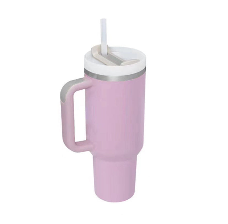 40 Oz Stainless Steel Tumbler With Lid For Car Gym Office Travel