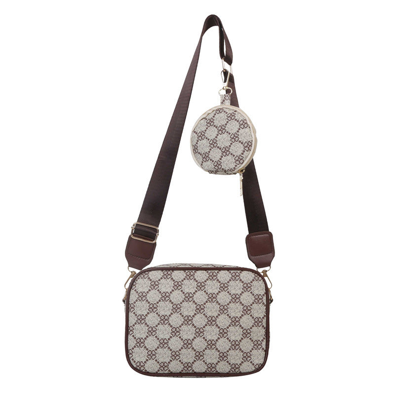 One-shoulder Crossbody Square Pouch Bag