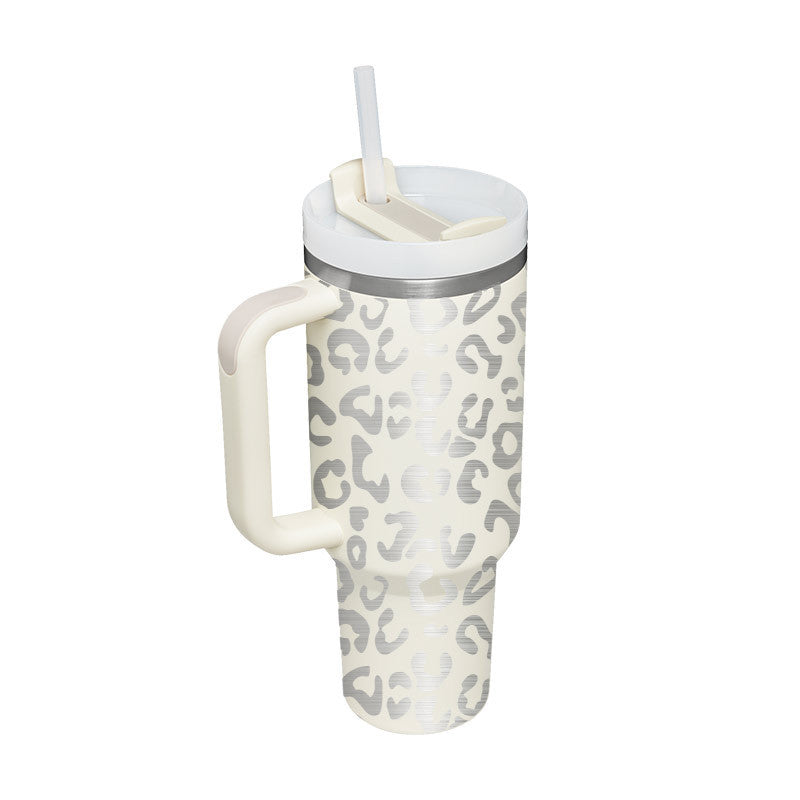 40 Oz Stainless Steel Tumbler With Lid For Car Gym Office Travel