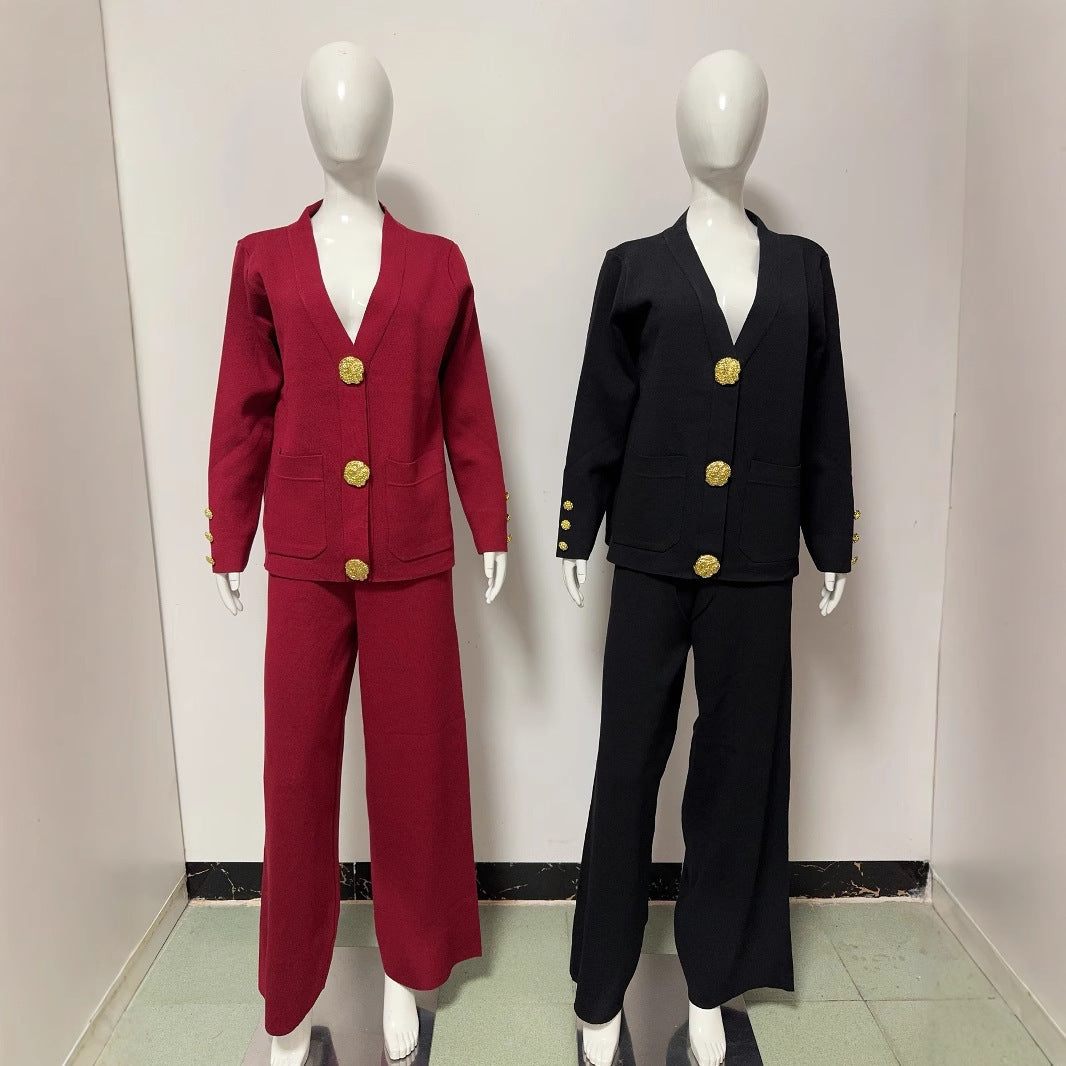 Fashion Two-piece Suit Female Spring And Autumn All-match