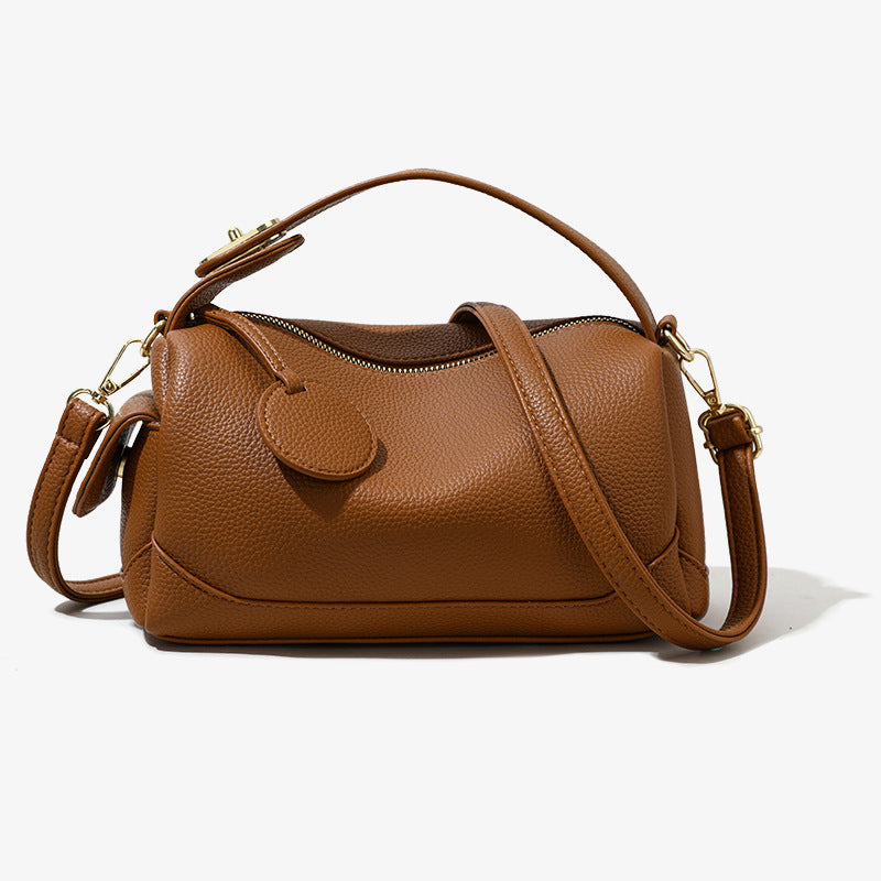 Women's Crossbody Soft Leather Pillow Bag