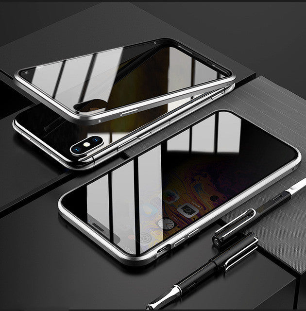 Anti-peep Magnetic Protective Shell Privacy Glass Case
