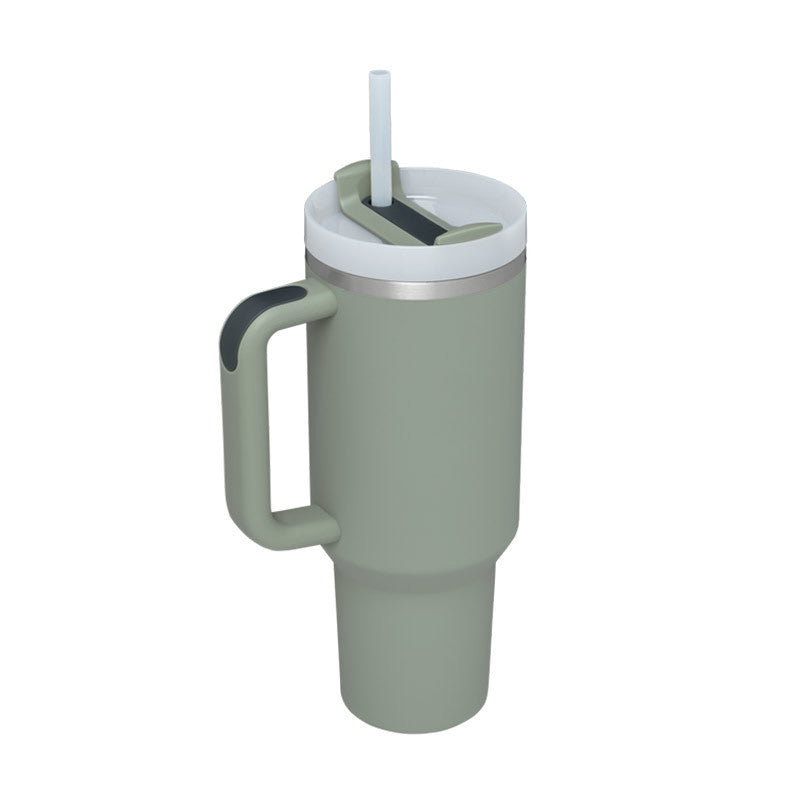 40 Oz Stainless Steel Tumbler With Lid For Car Gym Office Travel