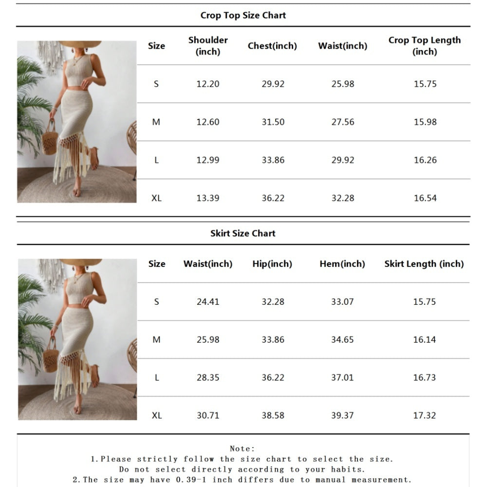 High-Waist Bodycon Skirt and Top Set