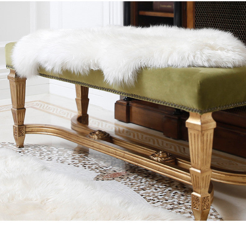 Wool Carpet Sofa Cushion Long Hair