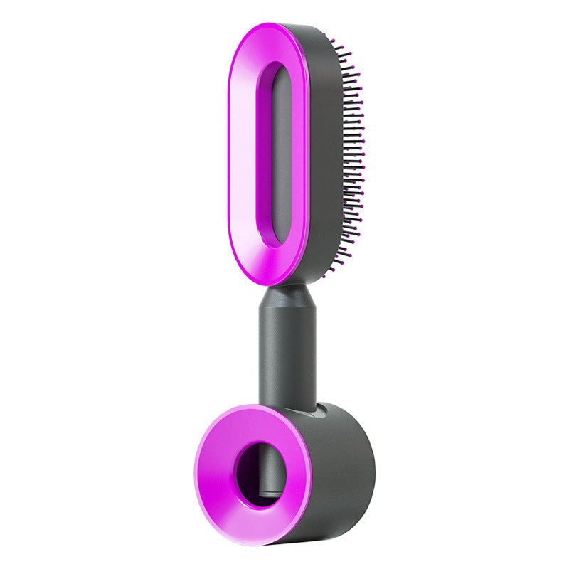 Women Anti-Static Scalp Massage Self Cleaning Hair Brush