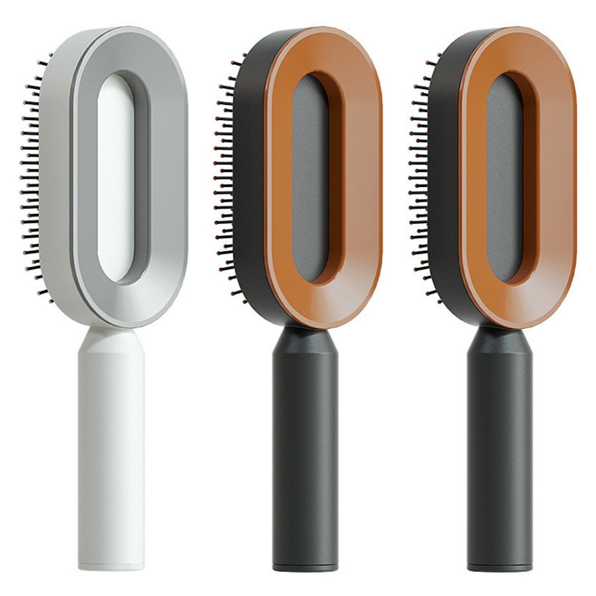 Women Anti-Static Scalp Massage Self Cleaning Hair Brush