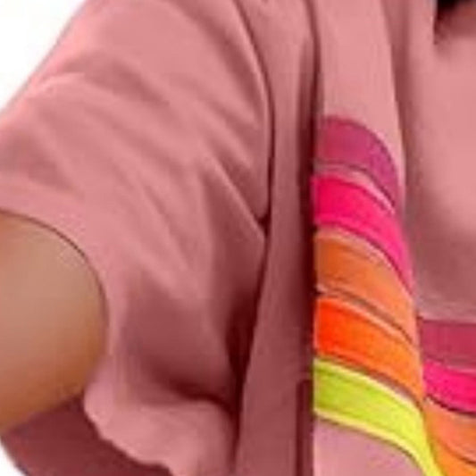 Color-Block Shorts Set for Women
