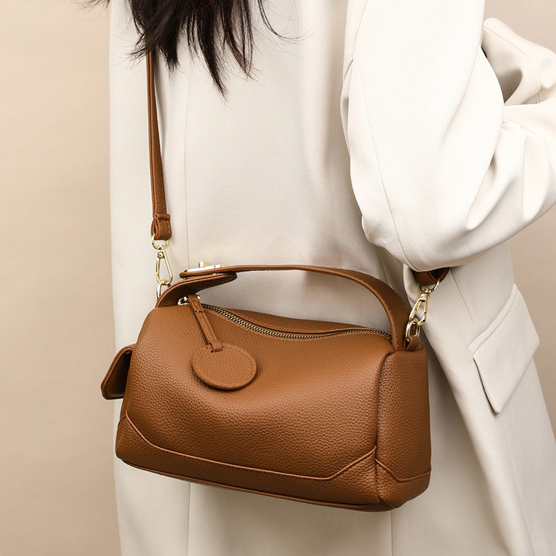 Women's Crossbody Soft Leather  Pillow Bag