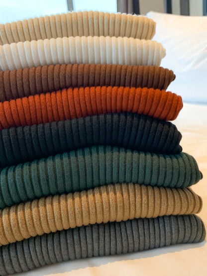 Women Solid Knitted Turtlneck Sweater Top