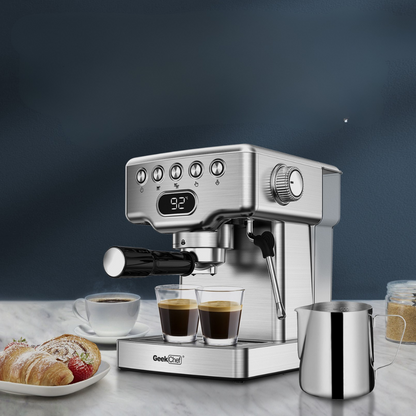 Bar Espresso Machine With Milk Frother For Latte, Cappuccino, Macchiato