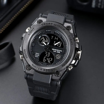Luminous Chronograph Digital Watch for Leisure Use