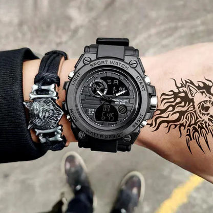 Luminous Chronograph Digital Watch for Leisure Use