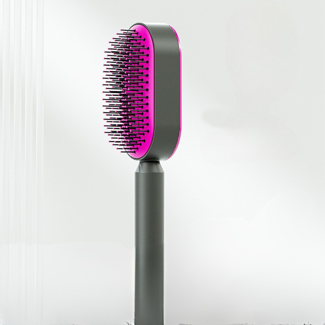 Women Anti-Static Scalp Massage Self Cleaning Hair Brush