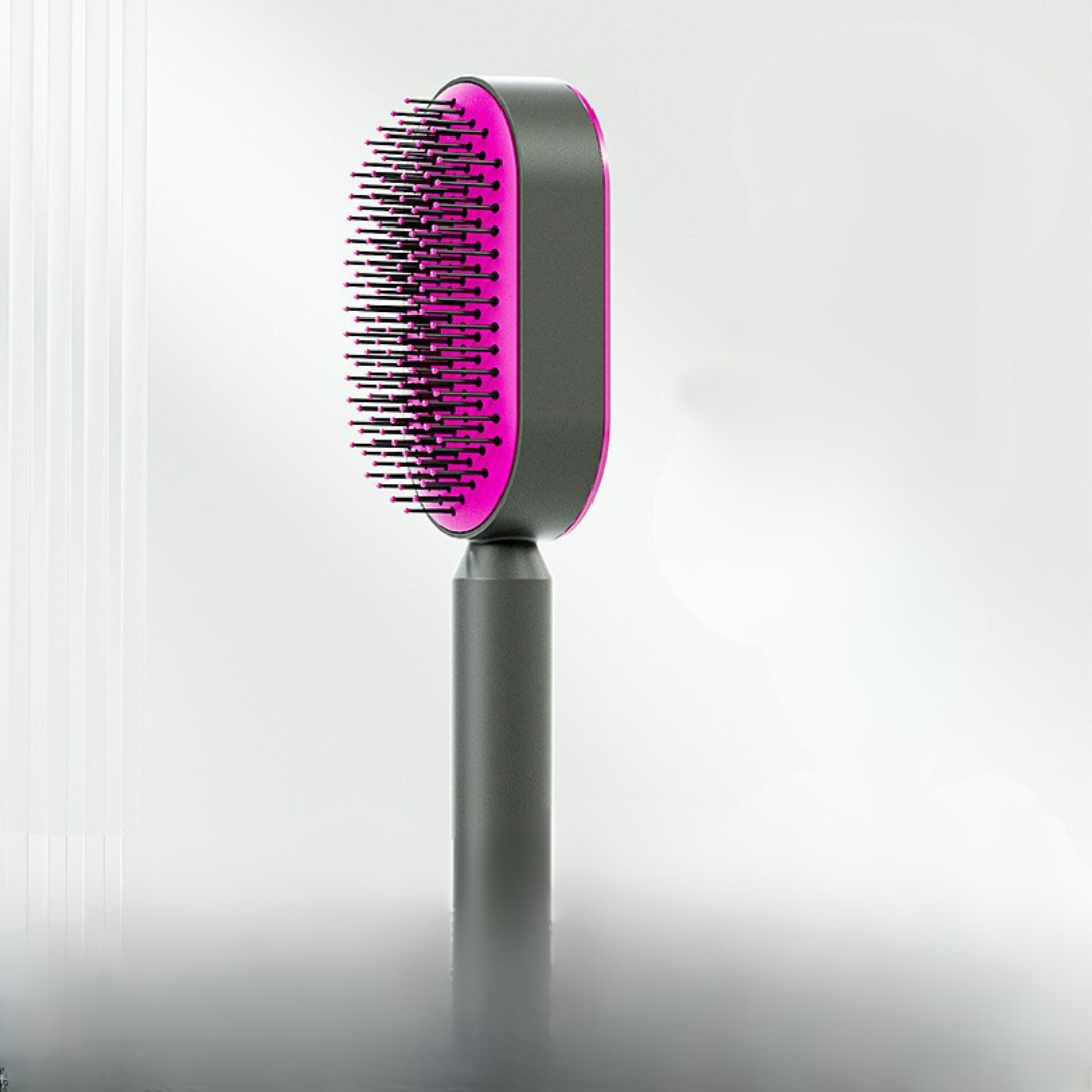 Women Anti-Static Scalp Massage Self Cleaning Hair Brush