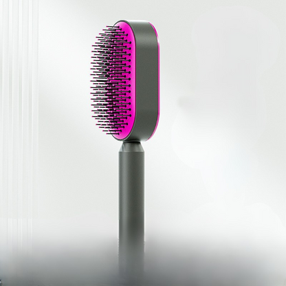 Women Anti-Static Scalp Massage Self Cleaning Hair Brush