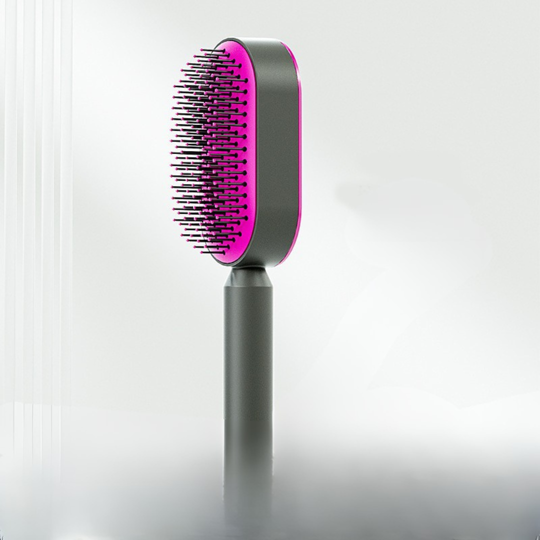 Women Anti-Static Scalp Massage Self Cleaning Hair Brush