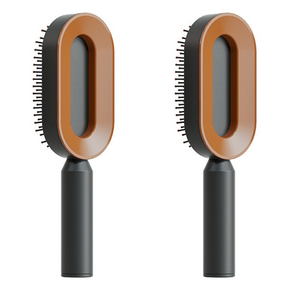 Women Anti-Static Scalp Massage Self Cleaning Hair Brush