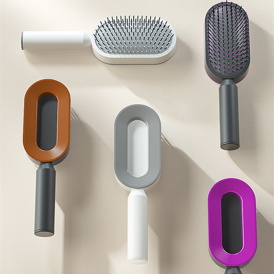 Women Anti-Static Scalp Massage Self Cleaning Hair Brush