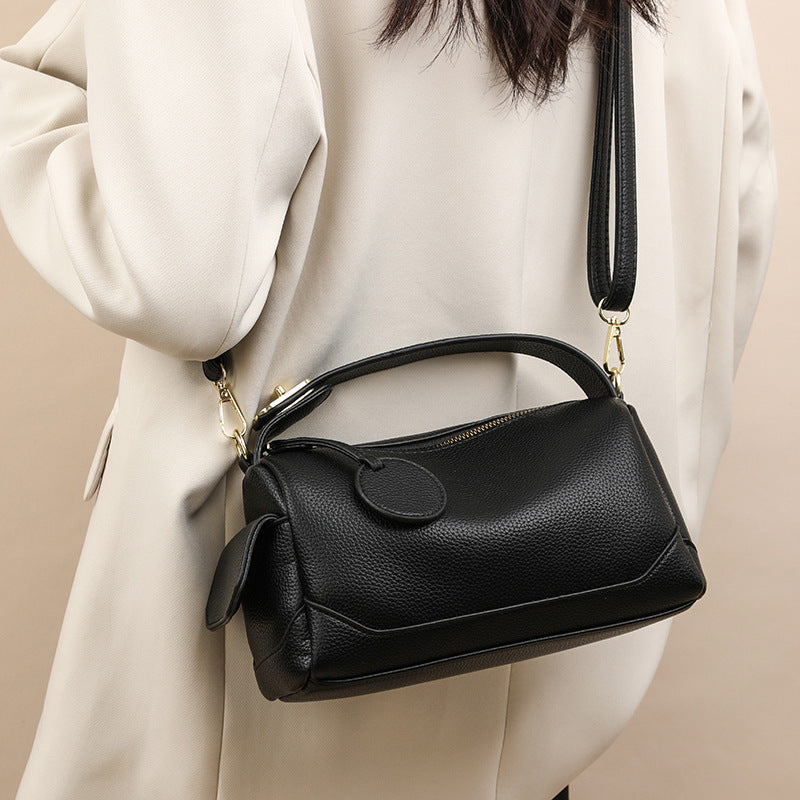 Women's Crossbody Soft Leather  Pillow Bag