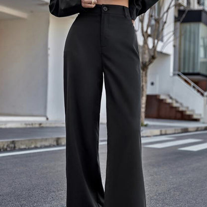 Ladies' High Waisted Wide Leg Pants